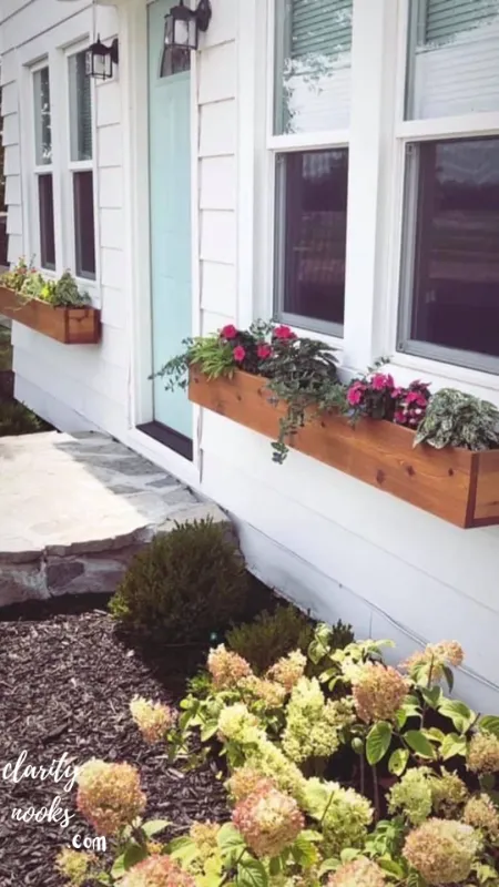 Build a Window Box Planter Beneath the Door Sidelight