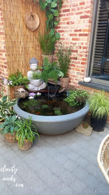 Container Water Feature (DIY Pond or Fountain)
