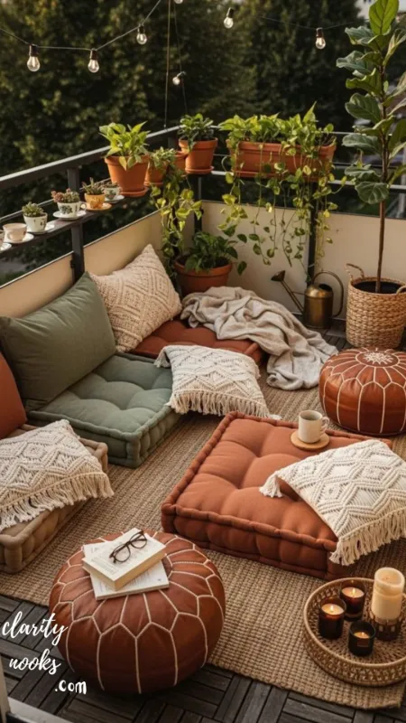 Create a Cozy Outdoor Seating Area with Floor Cushions