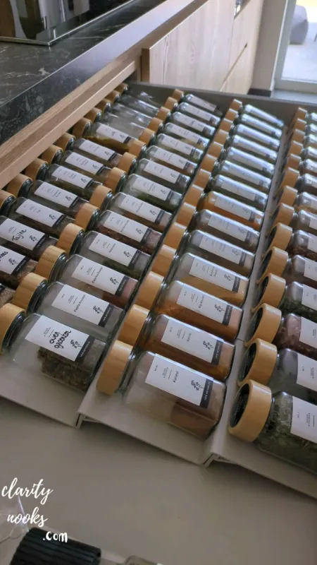Create a Spice Drawer with a Labeled Insert