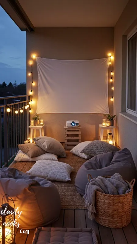 DIY Outdoor Movie or Projection Setup