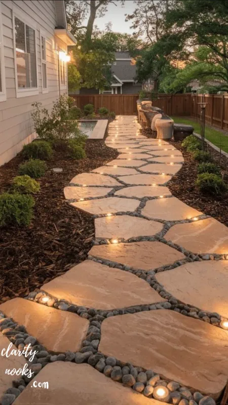 Flagstone Stepping Stone Path