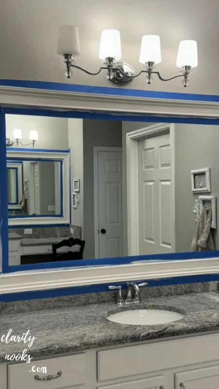 Leaner Mirror With a DIY Painted Frame