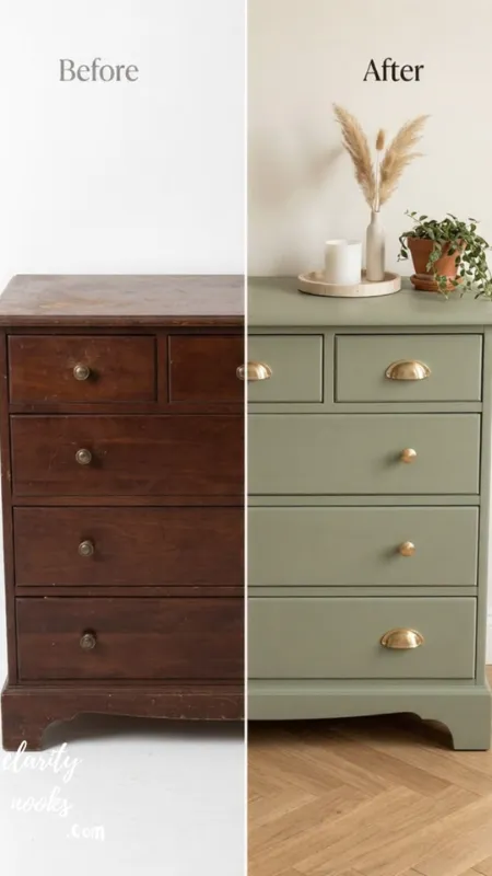 Refresh Old Furniture with Paint and New Hardware