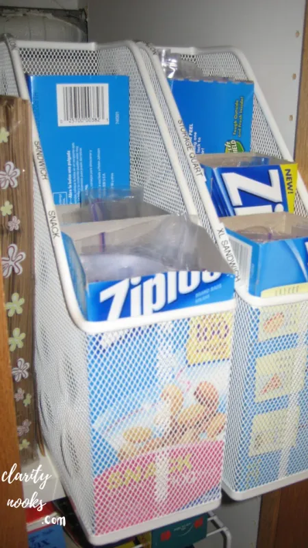 Repurpose Magazine Holders for Foil, Bags, and Flat Items