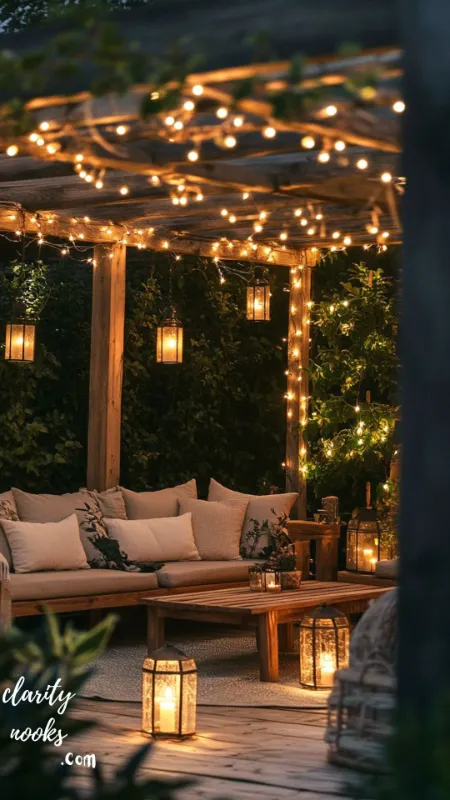 String Light Canopy Transform Any Patio Into an Outdoor Retreat