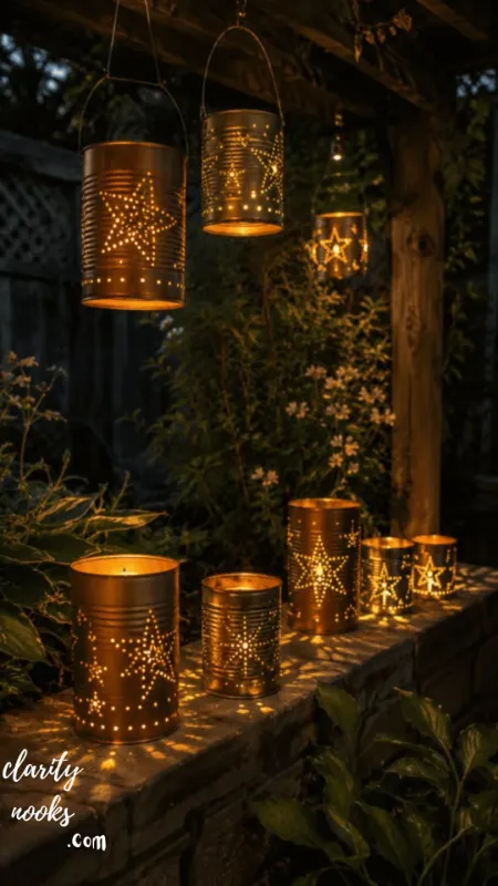 Tin Can Punched Lanterns The Ultimate Zero-Cost Garden Light