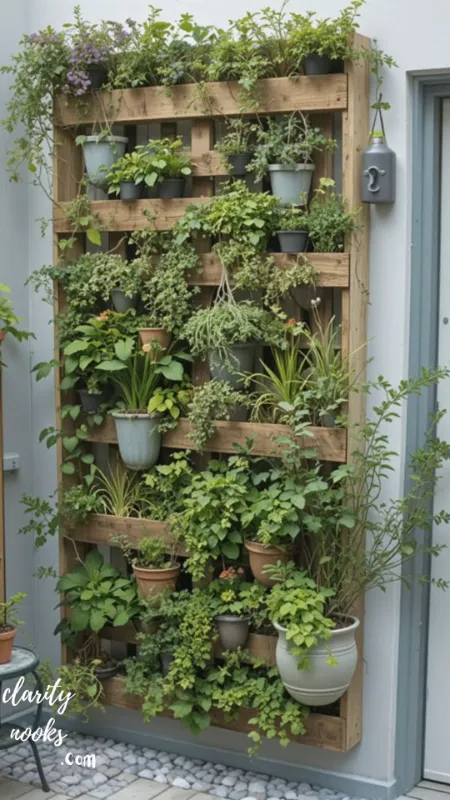 Vertical Container Garden: Turn a Blank Wall into a Living Green Feature