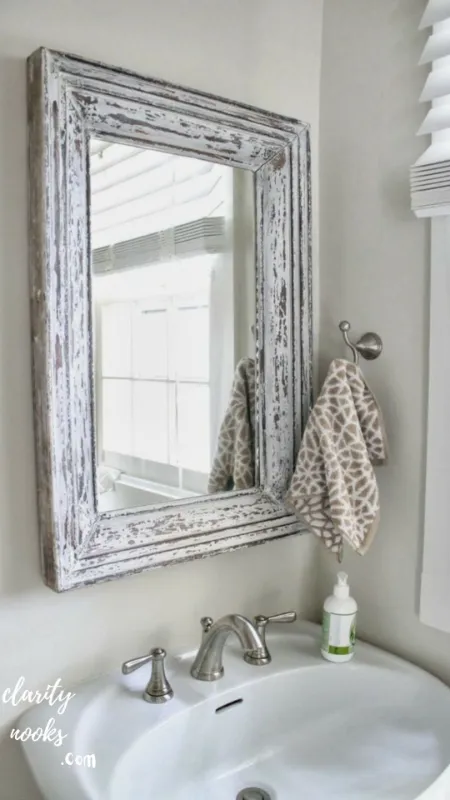 Vintage Window Frame Mirror