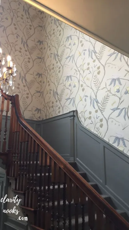 Wallpaper or Peel and Stick Panels on the Stairwell Wall