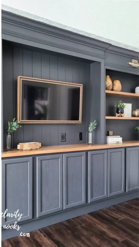 Build a Media Console from Stock Cabinets