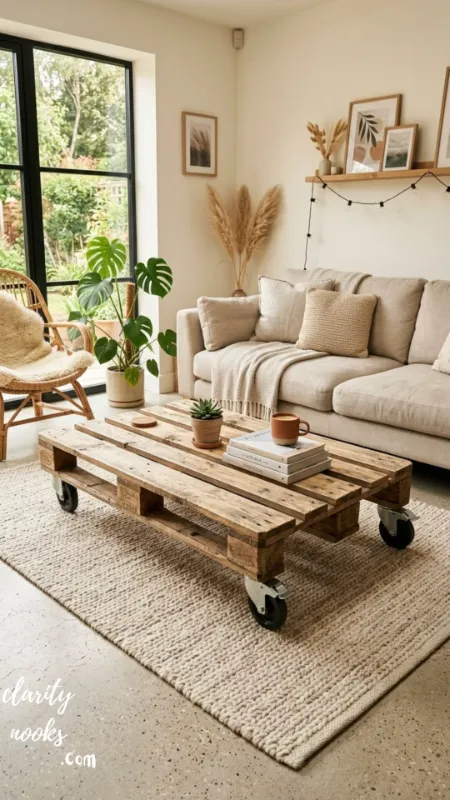 Build a Pallet Wood Coffee Table