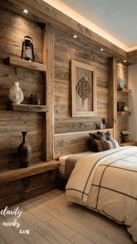 Barn wood-Style Headboard Build
