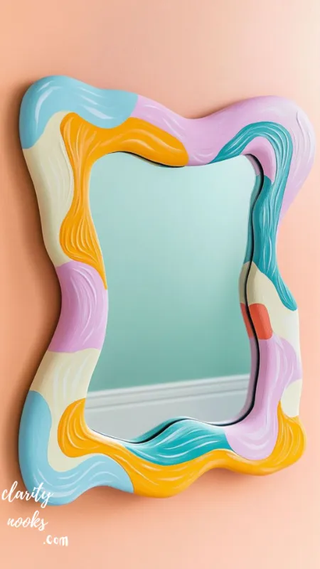 Build a DIY Colorful Vanity Mirror Frame