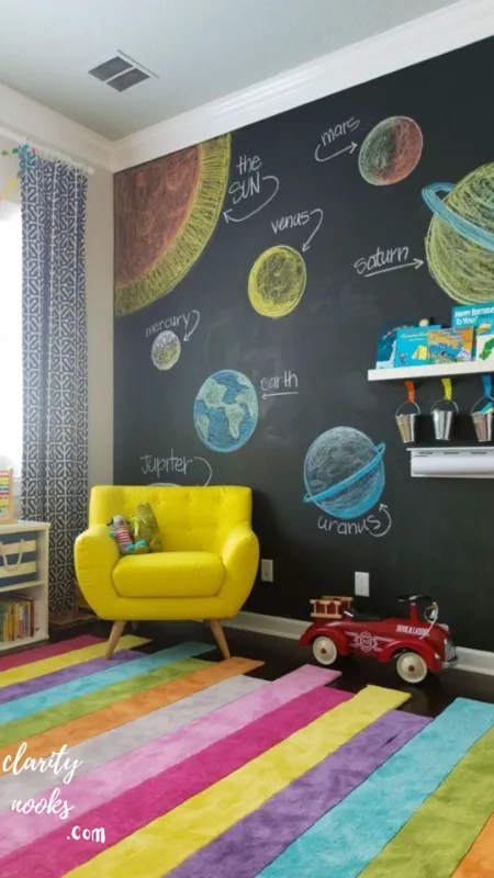 Chalkboard Paint Play Wall