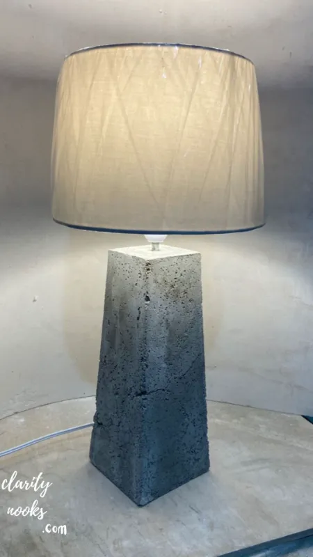 Concrete Minimalist Base Lamp
