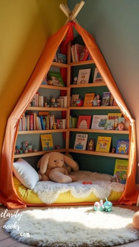 DIY Color-Coded Reading Nook