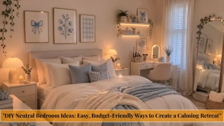 DIY Neutral Bedroom Ideas