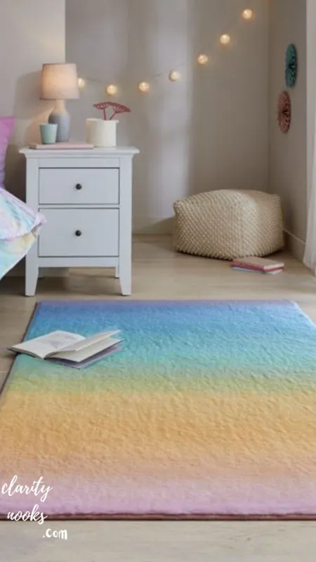DIY Ombre Rug or Painted Floor Cloth