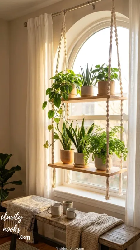 Floating Window Shelf Display