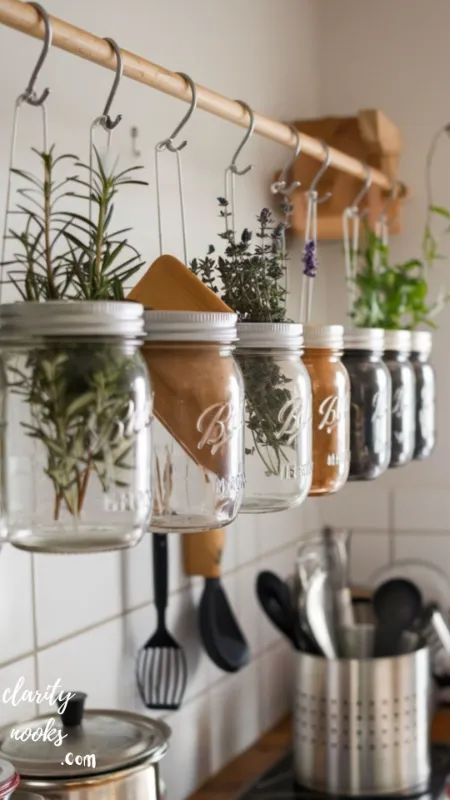 Hanging Test-Tube Wall Herb Garden