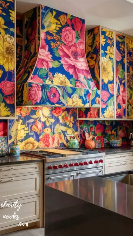 Install a Bold Peel-and-Stick Backsplash