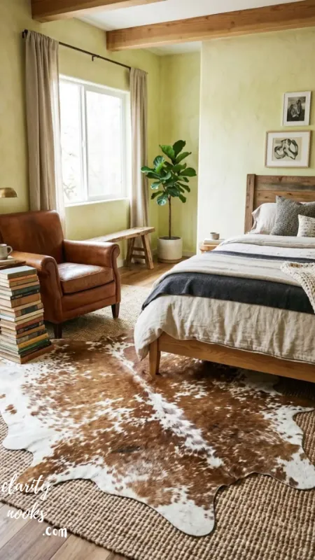 Layered Cowhide Rug Styling