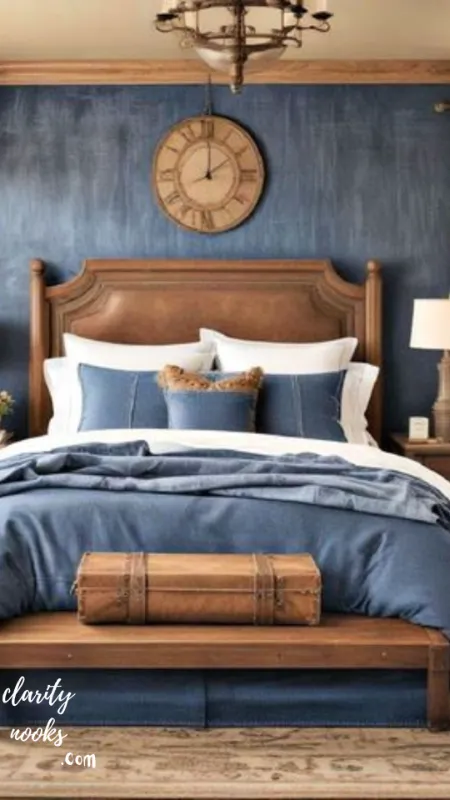 Leather and Denim Bedding Layers