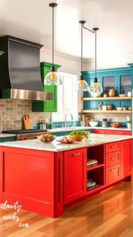 Paint the Kitchen Island as a Focal Point