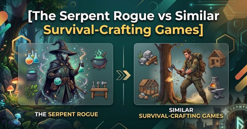 The Serpent Rogue vs Similar Survival-Crafting Games