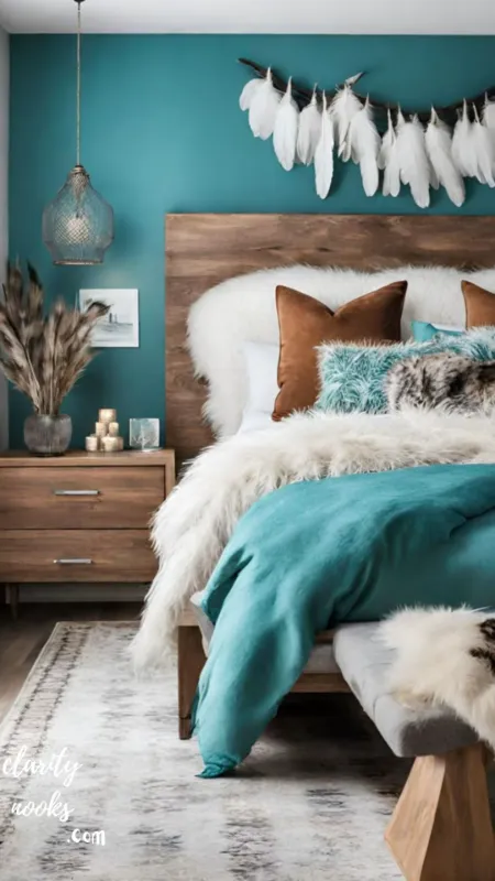Turquoise and Rust Accent Palette