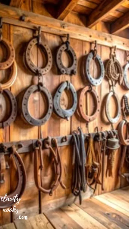 Vintage Horseshoe & Rope Wall Art