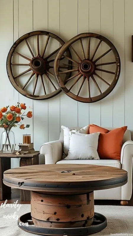 Wagon Wheel Wall Accent